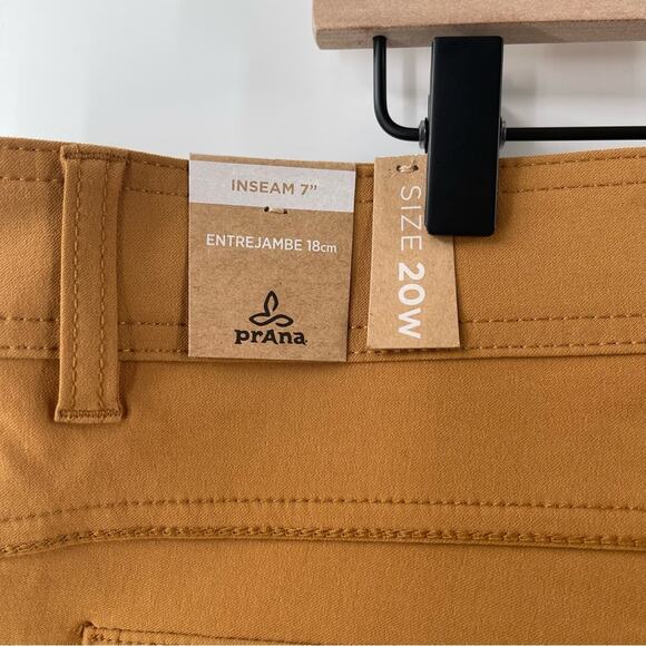 PRANA Shorts Women’s 20W Halle II Earthbound Brown Standard Fit 7” Inseam NWT - Picture 9 of 16